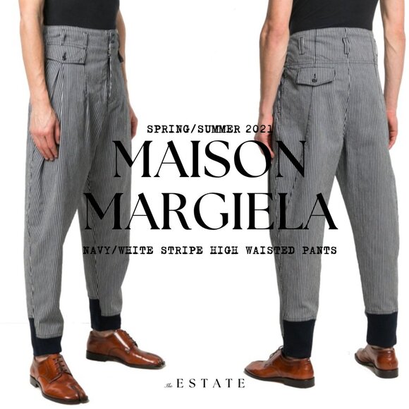 Maison Margiela blue white stripe pants - Picture 7 of 7